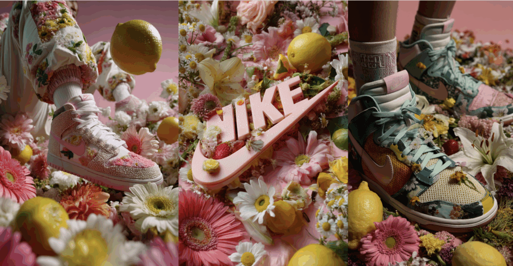 Zapatillas coloridas de la marca Nike