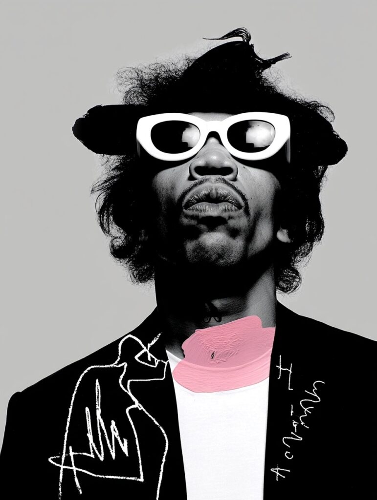 Cantante de una banda con gafas