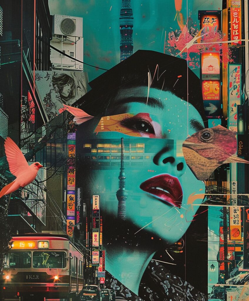 Mujer con la ciudad de fondo